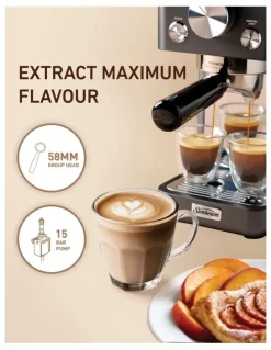 Sunbeam Origins Slimline Espresso Machine in Black