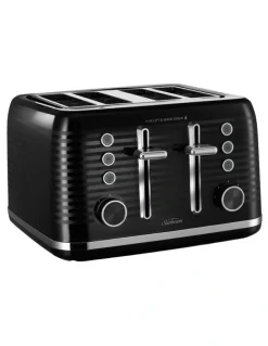 Sunbeam Rise and Shine Collection Kettle and Toaster Set Pack Up in Black