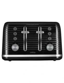 Sunbeam Rise and Shine Collection Kettle and Toaster Set Pack Up in Black
