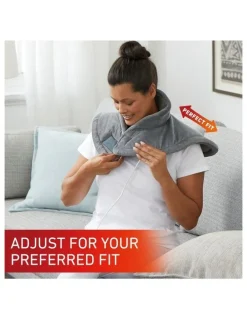 Sunbeam Shoulder & Neck Heating Pad in Grey