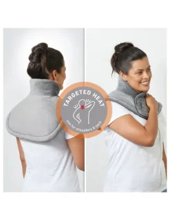 Sunbeam Shoulder & Neck Heating Pad in Grey