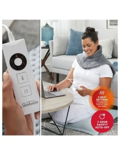 Sunbeam Shoulder & Neck Heating Pad in Grey