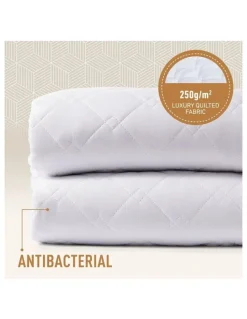 Sunbeam Sleep Perfect Quilted Electric Blanket in White