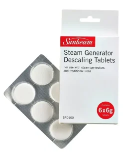 Sunbeam Steam Station Descaling Tablets SR0100 6 Pack in White