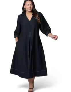 Sunday in the City Midnight Muse Midi Shirt Dress