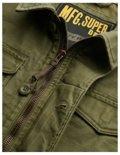 Superdry Collared M65 Jacket in Burnt Olive