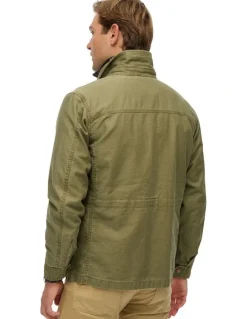 Superdry Collared M65 Jacket in Burnt Olive