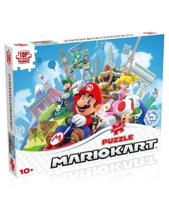 Super Mario Mariokart Around the World 1000 Piece Puzzle