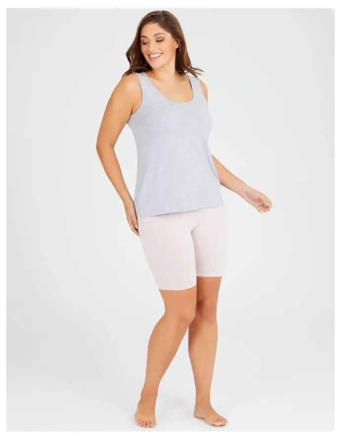 Taking Shape Bamboo Anti Chafe Crop Short Pale Blush