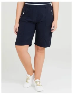 Taking Shape Castaway Zip Pocket Cargo Short In Navy