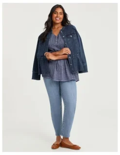 Taking Shape Cotton Skinny Fit Jean Eden Blue Denim