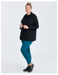 Taking Shape Drawstring Collar Sweater in Black