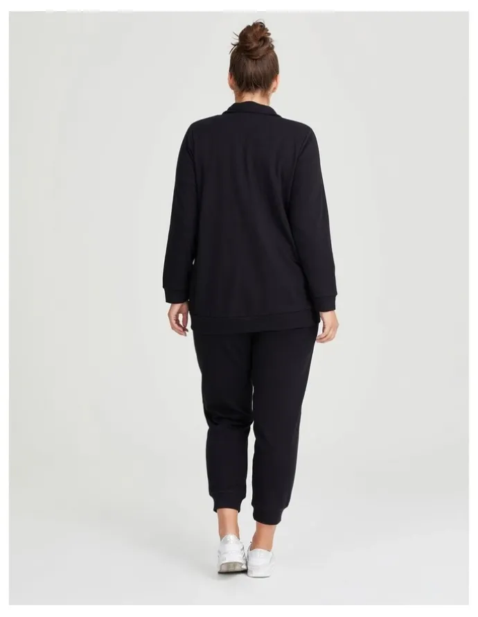 Taking Shape Funnel Neck Active Jacket in Black