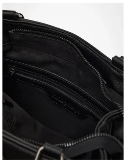 Taking Shape Kissing Cats Shoulder Bag Black/White