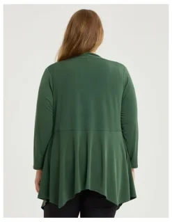 Taking Shape Luna Drape Cardigan Alpine Green
