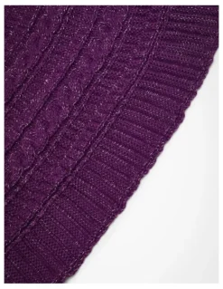 Taking Shape Lurex Thread Cascading Vest Purple
