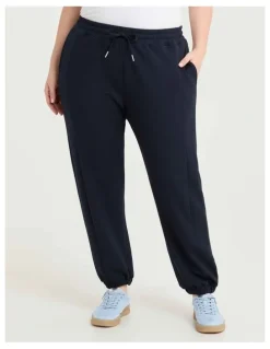 Taking Shape Luxe Touch Cuffed Trackpant Navy