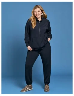 Taking Shape Luxe Touch Cuffed Trackpant Navy