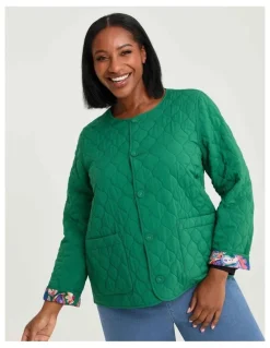 Taking Shape Natural Paisley Reversible Jacket Print