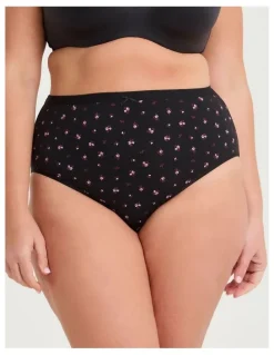 Taking Shape 5 Pack Cotton Neutral Floral Briefs Multi