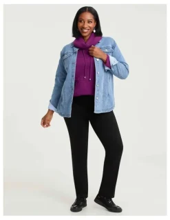 Taking Shape Roll Neck Pocket Detail Jumper Vivid Viola