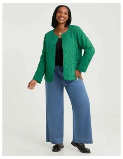 Taking Shape Super Stretch Wide Leg Jean Vintage Blue