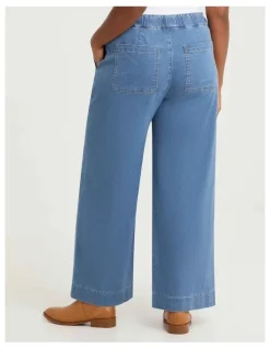 Taking Shape Super Stretch Wide Leg Jean Vintage Blue