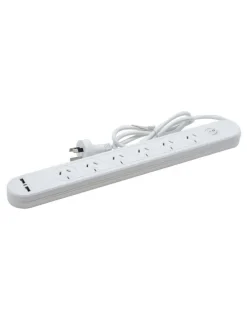 The Brute Power Co. Powerboard 6 Socket 2 USB 1 Switch