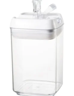 The Cooks Collective Airtight Food Canister 1200ml Set of 2 in White