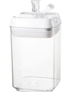The Cooks Collective Airtight Food Canister 1900ml Set of 2 in White