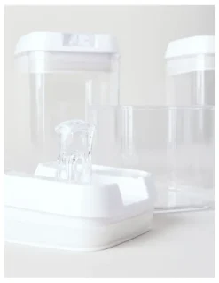 The Cooks Collective Airtight 7 Piece Food Canister Set in Clear