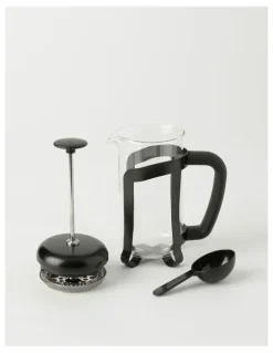 The Cooks Collective Coffee Press with Scoop 350ml in Black