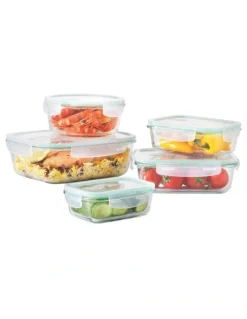 The Cooks Collective Glass Storage Set 5 Piece in Clear