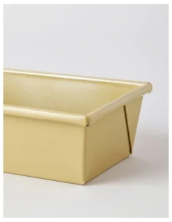 The Cooks Collective Non-Stick Folded Loaf Pan 23x12.5x7cm - Gold