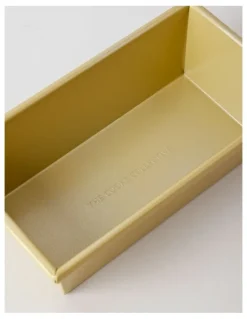 The Cooks Collective Non-Stick Folded Loaf Pan 23x12.5x7cm - Gold