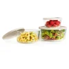 The Cooks Collective Round Glass Food Storage Containers Set of 3