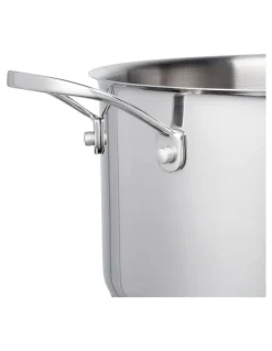 The Cooks Collective Stainless Steel Stockpot with Lid 26cm/9.5L