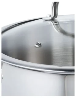 The Cooks Collective Stainless Steel Stockpot with Lid 26cm/9.5L