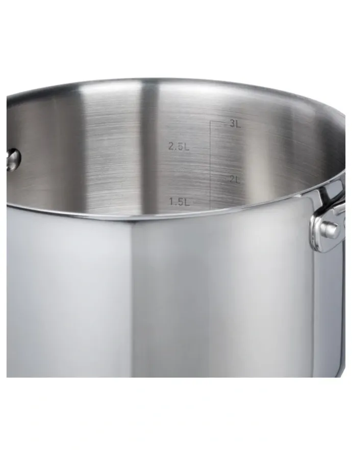 The Cooks Collective Stainless Steel Stockpot with Lid 26cm/9.5L