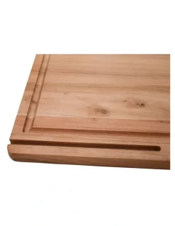 The Cooks Collective Teak Cut And Carve Board 40x30cm in Natural Wood