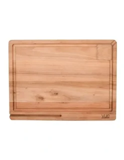 The Cooks Collective Teak Cut And Carve Board 40x30cm in Natural Wood