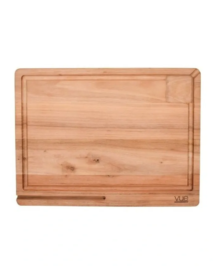 The Cooks Collective Teak Cut And Carve Board 40x30cm in Natural Wood