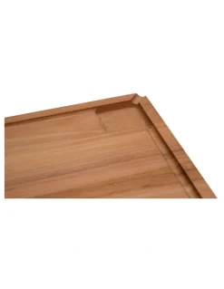 The Cooks Collective Teak Cut And Carve Board 40x30cm in Natural Wood