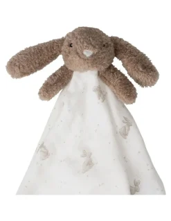 The Little Linen Company Beau the Bunny Lovie Comforter in Grey