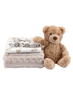 The Little Linen Company Boxed Gift Set in Brown