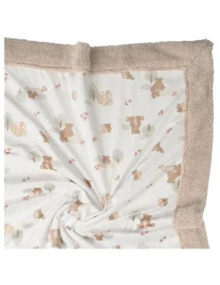 The Little Linen Company Bushland Bear Snuggle Blanket in Multi