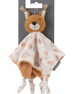 The Little Linen Company Bushland Squirrel Lovie Comforter in Grey