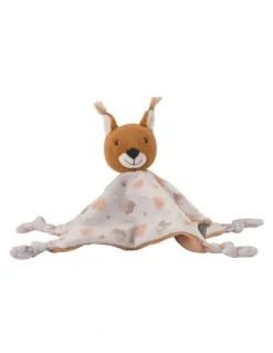 The Little Linen Company Bushland Squirrel Lovie Comforter in Grey