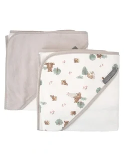 The Little Linen Company Hooded Towel 2 Pack in Brown