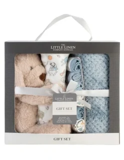 The Little Linen Company Little Linen Barklife Dog Boxed Gift Set